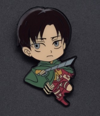 Металлический пин "Attack on Titan: Леви"