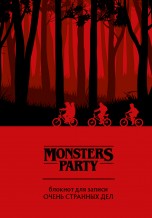 Monsters party. Блокнот для записи очень странных дел (красная обложка) блокноты