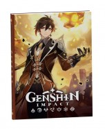 Genshin Impact на каждый день с наклейками (коричневый) блокноты