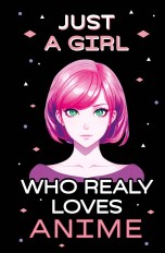 Скетчбук. Just A Girl Who Loves Anime (темный) скетчбуки