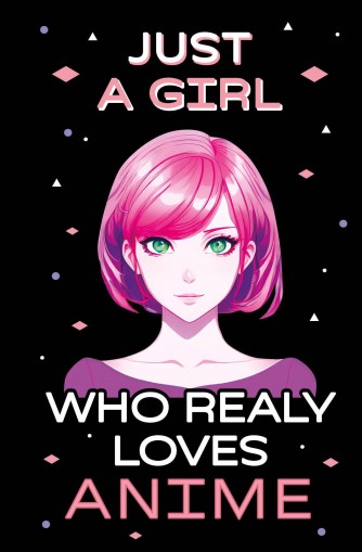 Скетчбук. Just A Girl Who Loves Anime (темный)category.Tvorchestvo