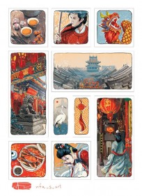 Стикерпак "Фантазии о Китае. Красный" category.Sticker-packs