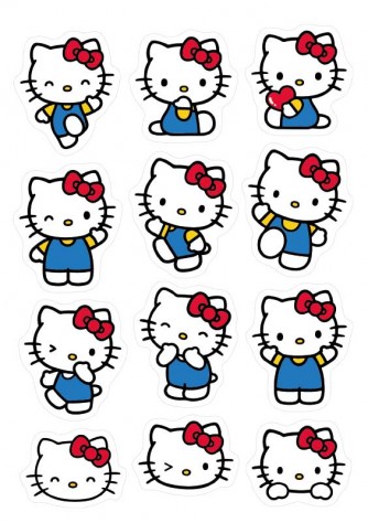Набор стикеров "Hello Kitty"