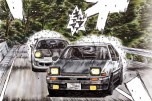 Почтовая открытка "Initial D" открытки