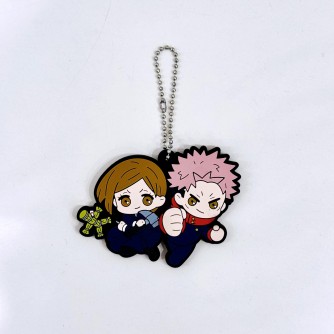 Брелок Rubber Mascot Buddy Colle Magical Round: Nobara Kugisaki & Yuuji Itadori