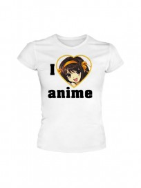 Футболка "Я люблю аниме: Судзумия Харухи" category.Tshirts