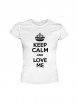 Футболка "Keep Calm and Love Me" изображение 7