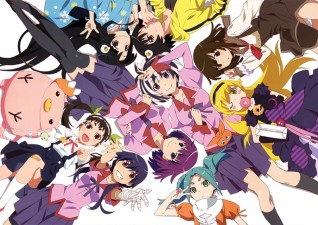 Плакат "Bakemonogatari"