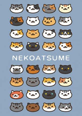 Плакат "Neko Atsume"