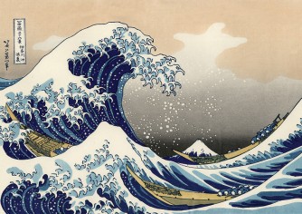 Плакат "Большая волна в Канагаве"
