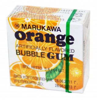 Жевательная резинка Marukawa bubble gum orange flavorcategory.Aziatskie-produkty-pitaniya