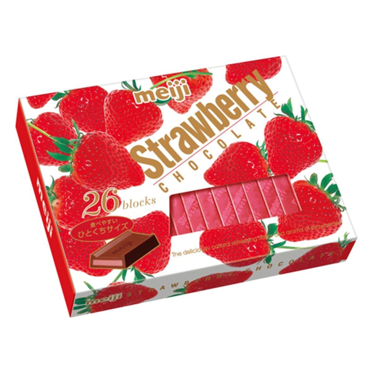 Шоколад Meiji Strawberry