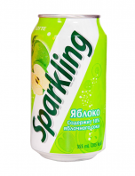Напиток Sparkling яблоко, 355 мл. напитки