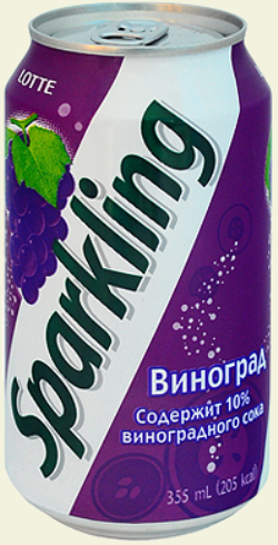 Напиток Sparkling виноград, 355 мл.category.Aziatskie-produkty-pitaniya
