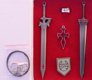 Набор кольцо + кулон + брелоки + брошь "Sword Art Online"