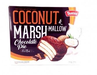 Печенье бисквитное "Coconut Marshmellow Chocolate Pie" со вкусом кокоса, 300гр.category.Aziatskie-produkty-pitaniya