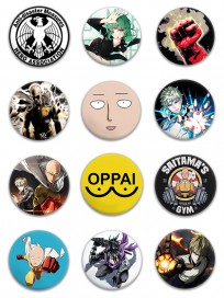 Набор значков "One Punch Man" category.Signs