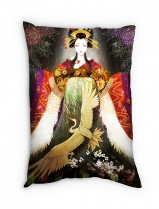 Подушка "Девушка в кимоно"