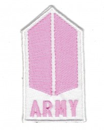 Нашивка "BTS Army" розовая category.Patches