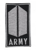 Нашивка "BTS Army" чёрная